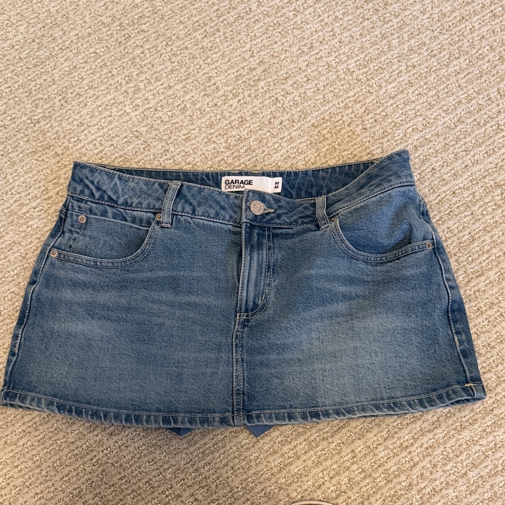 Garage Classic Blue Mini Skirt